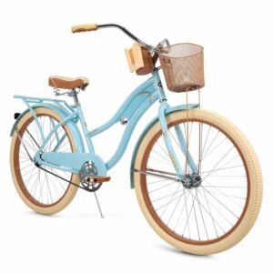 Huffy, Nel Lusso Classic Cruiser Bike with Perfect Fit Frame, Women's, Blue, 26_