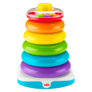 Fisher-Price Giant Rock-a-Stack Infant and Toddler Stacking Toy, 14+ Inches Tall
