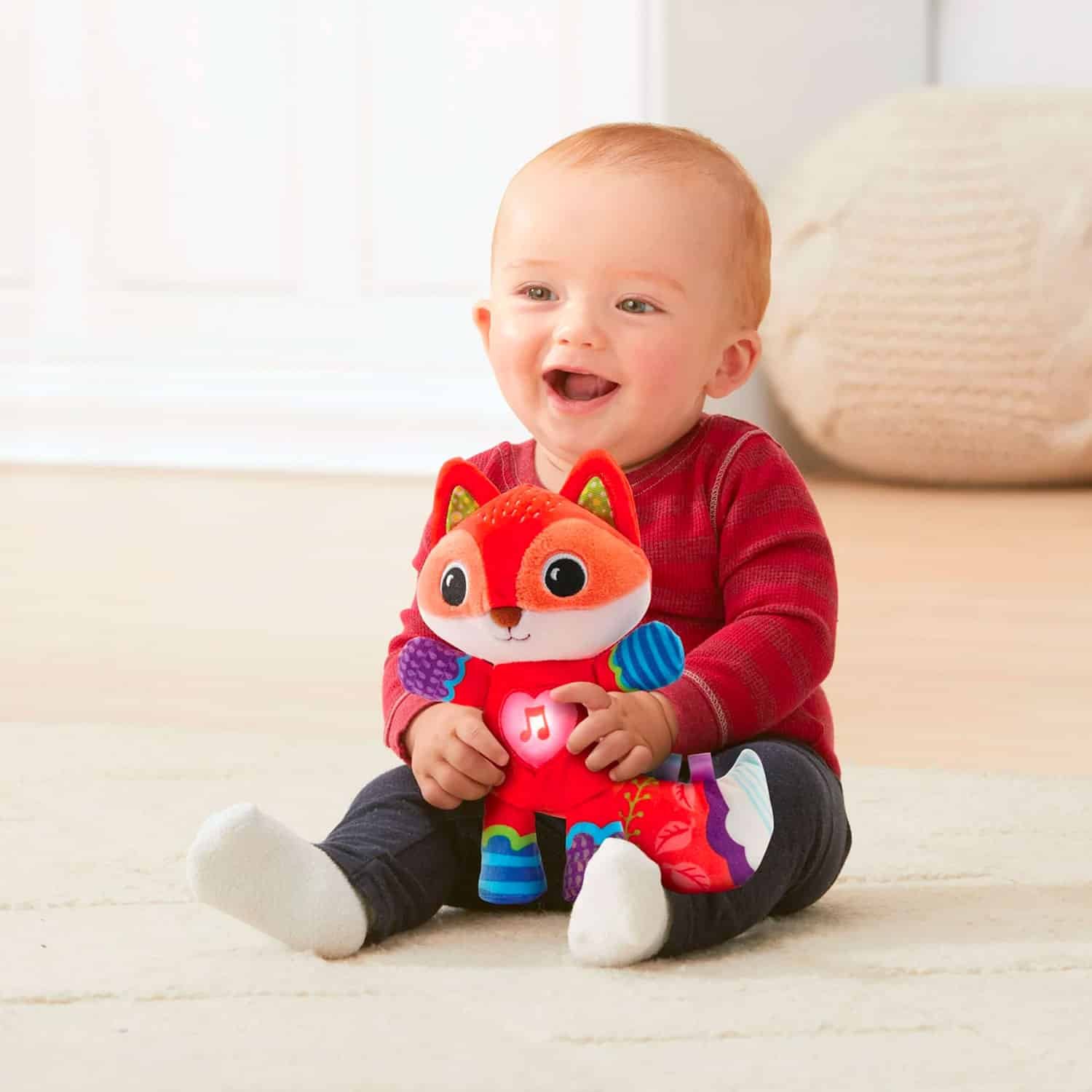 VTech Soothing Songs Fox Cuddly Interactive Musical Toy - Image 2