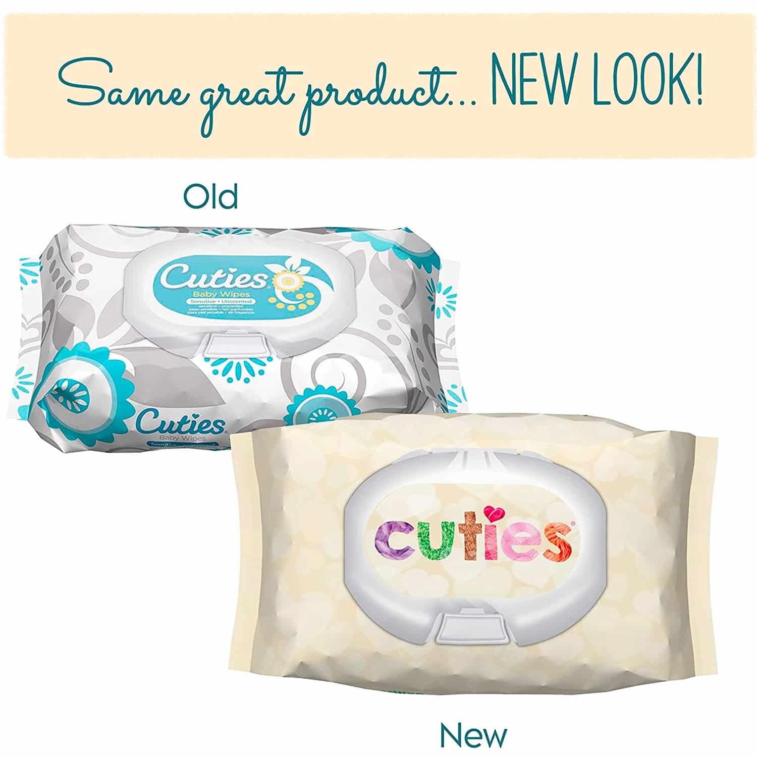 Cuties Baby Wipes _ Unscented & Hypoallergenic _ 12 Soft-Packs _ 864 Total Wipes - Image 4